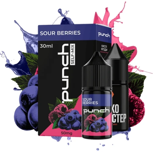 Набор Для Самозамеса Punch Sour Berries (Кислые Ягоды) 30 мл купить