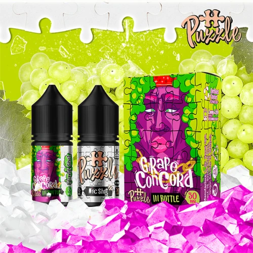 Набор Для Самозамеса Puzzle In Bottle Grape Сoncord (Виноград Конкорд ) 30 мл купить