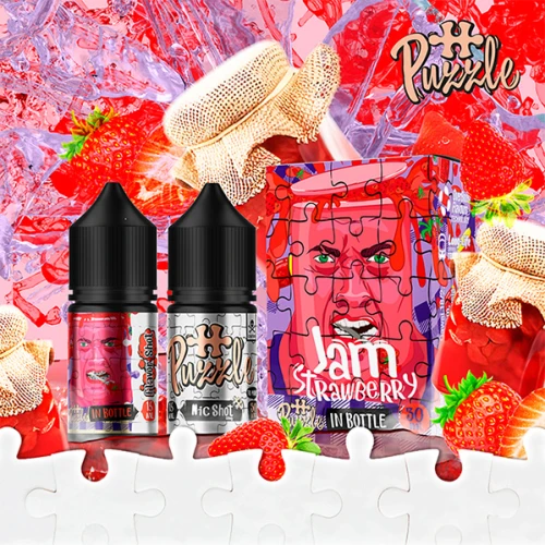 Набір Для Самозамісу Puzzle In Bottle Jam Strawberry (Полуничний Джем) 30 мл купить