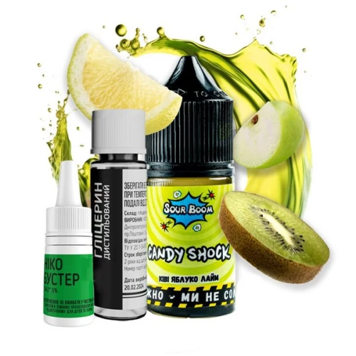 Набор Для Самозамеса Sour Boom Candy Shock (Кэнди Шок) 15 мл купить