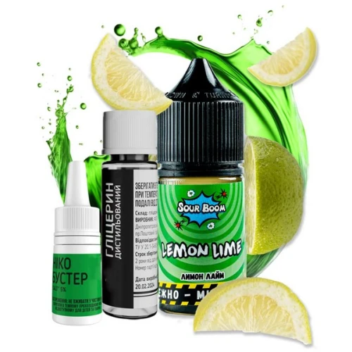 Набор Для Самозамеса Sour Boom Lemon Lime (Лимон Лайм) 15 мл купить
