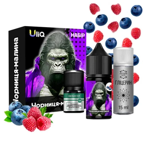 Набор Для Самозамеса Uliq Blueberry Raspberry (Черника Малина) 30 мл купить