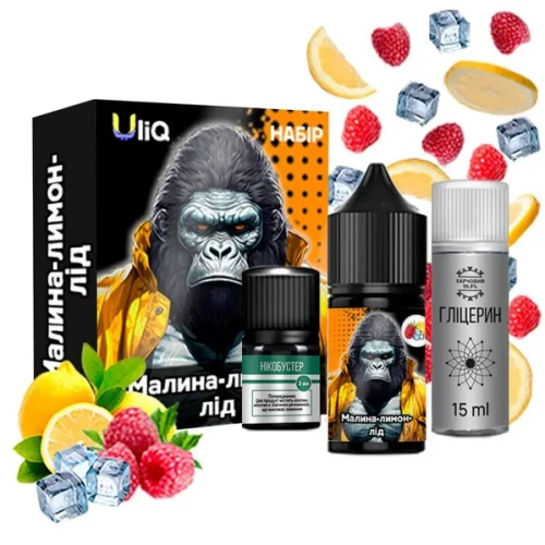Набор Для Самозамеса Uliq Raspberry Lemon Ice (Малина Лимон Лёд) 30 мл купить