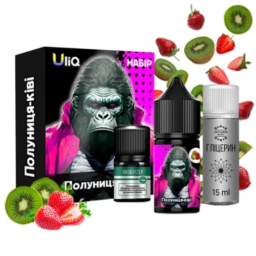 Набор Для Самозамеса Uliq Strawberry Kiwi (Клубника Киви) 30 мл купить