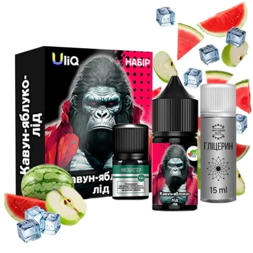Набор Для Самозамеса Uliq Watermelon Apple Ice (Арбуз Яблоко Лёд) 30 мл купить