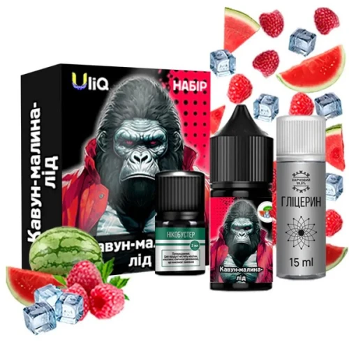 Набор Для Самозамеса Uliq Watermelon Raspberry Ice (Арбуз Малина Лёд) 30 мл купить