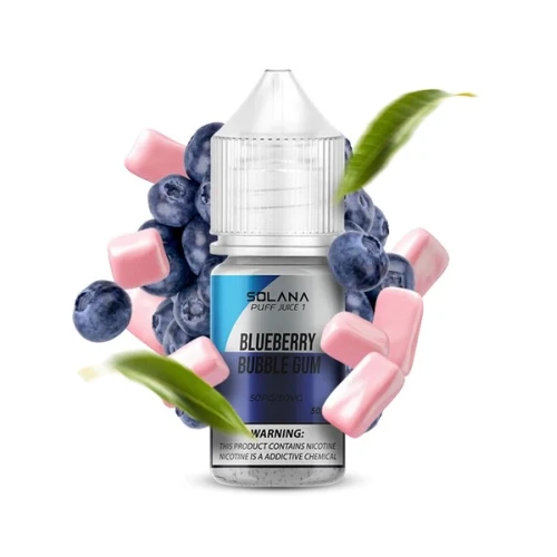 Жидкость на солевом никотине Solana 1 Blueberry Bubble Gum (Черника Бабл Гам) 30 мл купить