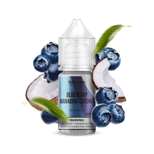 Жидкость на солевом никотине Solana 1 Blueberry Managing Coconut (Черника Менеджинг Кокос) 30 мл купить
