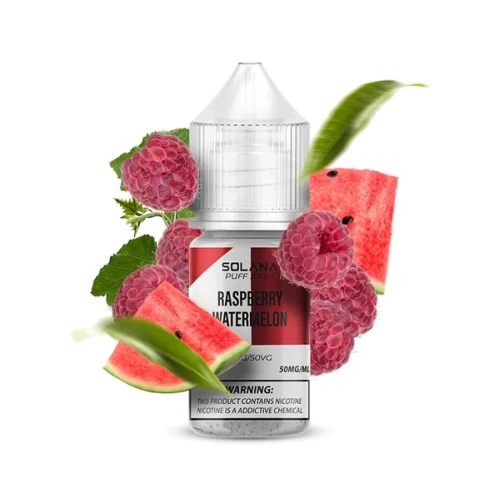Жидкость на солевом никотине Solana 1 Raspberry Watermelon (Малина Арбуз) 30 мл купить