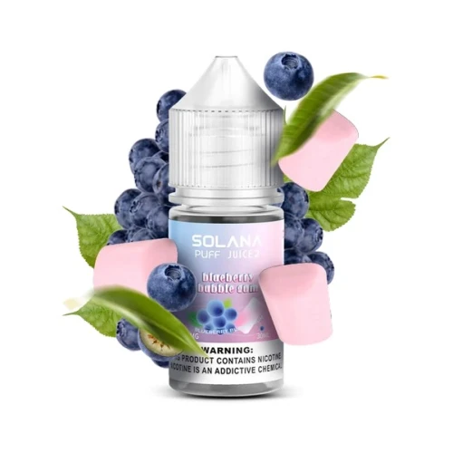Жидкость на солевом никотине Solana 2 Blueberry Bubble Gum (Черника Бабл Гам) 30 мл купить