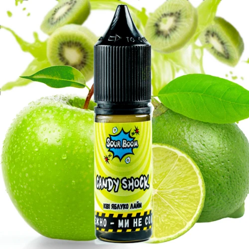 Рідина на сольовому нікотині Sour Boom Candy Shock (Кенді Шок) 15 мл купить