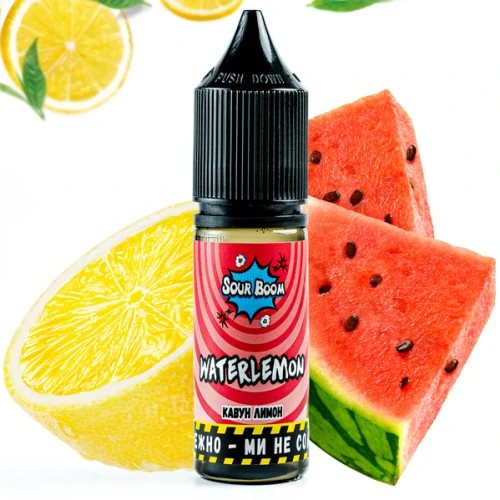 Рідина на сольовому нікотині Sour Boom Watermelon (Кавун) 15 мл купить