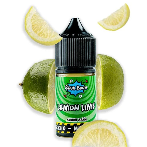 Рідина на сольовому нікотині Sour Boom Lemon Lime (Лимон Лайм) 30 мл купить