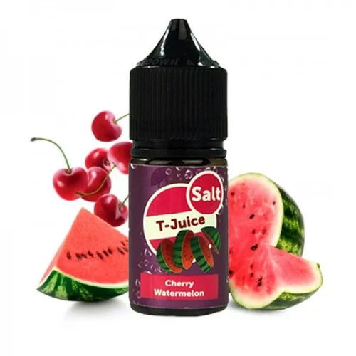 Рідина на сольовому нікотині Salt T-Juice Cherry Watermelon (Вишня Кавун) 30мл купить