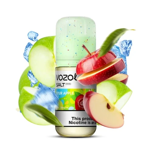 Жидкость на солевом никотине Vozol Prime Sour Apple Ice (Кислое Яблоко Лёд) 30 мл купить