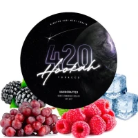Тютюн 420 Dark Line Ice Grape Berry (Виноград Ягоди Лід) 100гр купить