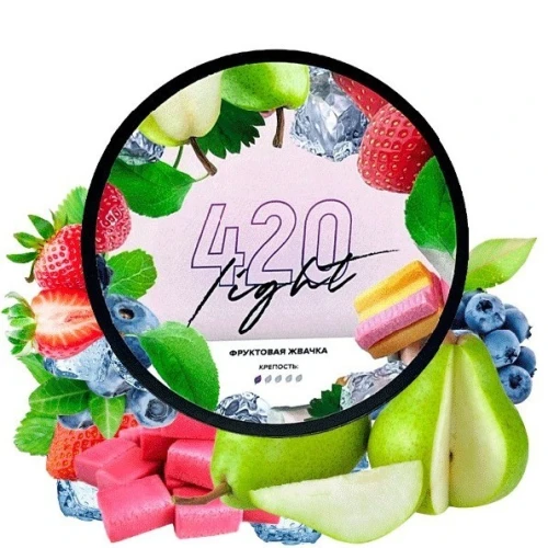 Табак 420 Light Line Fruit Gum (Фруктовая Жвачка) 100гр купить