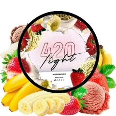 Табак 420 Light Line Banana and Strawberry Ice Cream (Бананово-Клубничное Мороженое) 100гр купить