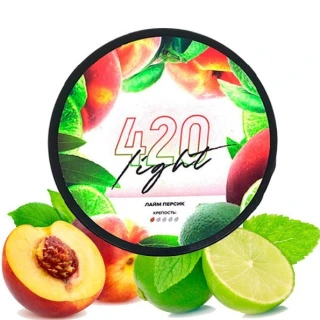 Тютюн 420 Light Line Lime Peach (Лайм Персик) 100гр
