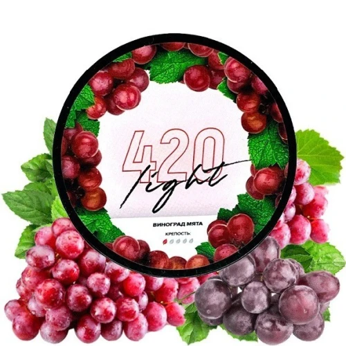Табак 420 Light Line Виноградная Мята 40гр купить