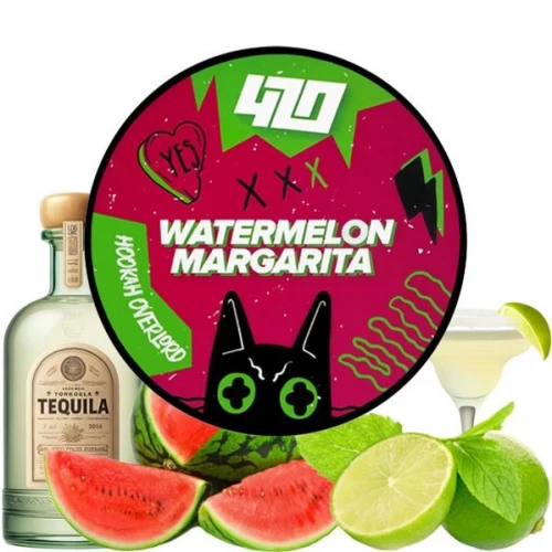 Табак 420 Dark Line X Hookah Overlord Watermelon Margarita (Арбузная Маргарита) 250гр купить