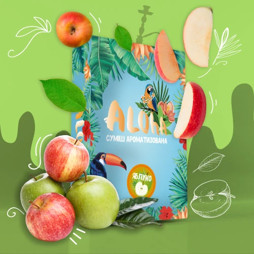 Бестабачная Смесь Aloha Apple (Яблоко) 100гр купить