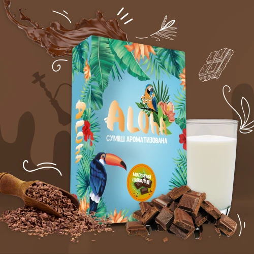 Бестабачная Смесь Aloha Milk Chocolate (Молочный Шоколад) 100гр купить