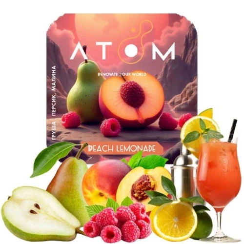 Табак Atom Peach Lemonade (Персиковый Лимонад) 100гр купить