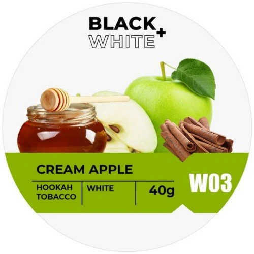 Табак Black & White Cream Apple (Крем Яблоко) 40гр купить