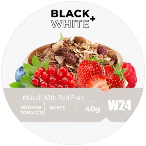 Табак Black & White Muesli With Red Fruit (Мюсли Виз Рэд Фрут) 40гр купить