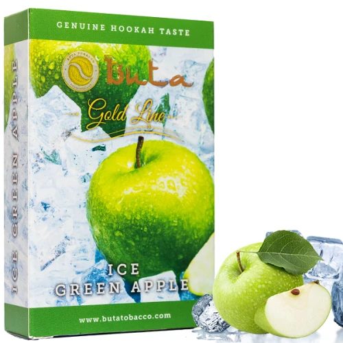 Тютюн Buta Gold Line Ice Green Apple (Зелене Яблуко Лід) 50гр купить
