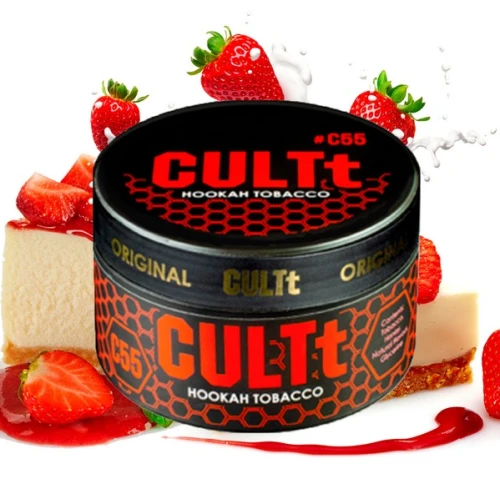 Тютюн CULTt C55 Strawberry Cheesecake (Полуничний Чізкейк) 100гр купить