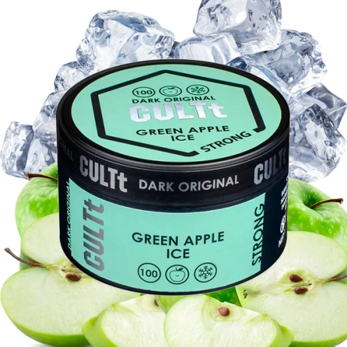 Тютюн CULTt Strong DS100 Green Apple Ice (Зелене Яблуко Лід) 100гр купить