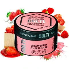 Тютюн CULTt Strong DS55 Strawberry Cheesecake (Полуничний Чізкейк) 100гр купить