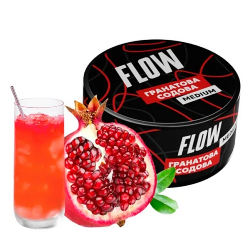 Табак Flow Pomegranate Soda (Гранатовая Содовая) 100гр купить