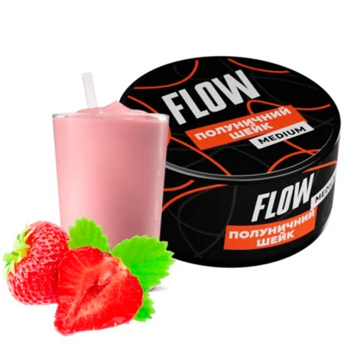 Тютюн Flow Strawberry Shake (Полуничний Шейк) 250гр купить