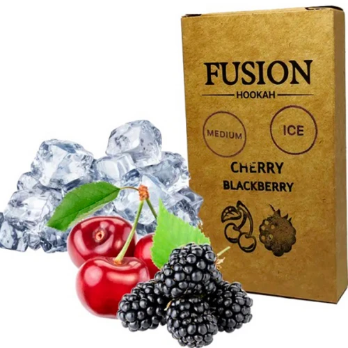 Тютюн Fusion Medium Line Ice Cherry Blackberry (Айс Вишня Ожина) 100гр купить