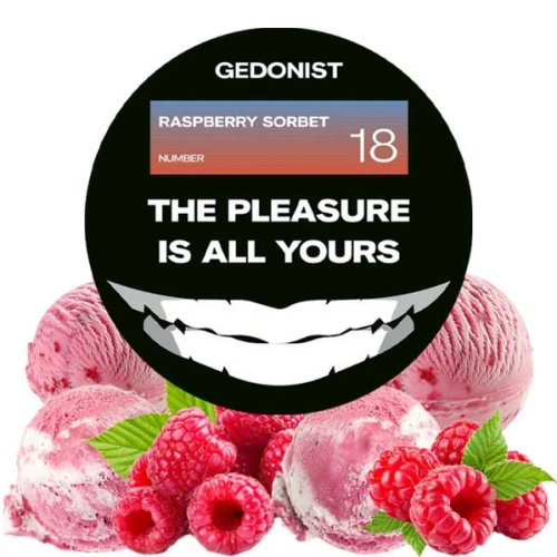 Табак Gedonist Raspberry Sorbet (Малина Сорбет) 100гр купить