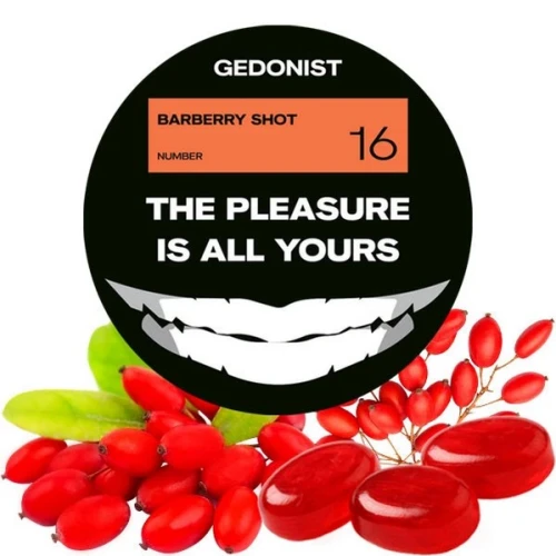 Табак Gedonist Barberry Shot (Барбарис Шот) 200гр купить