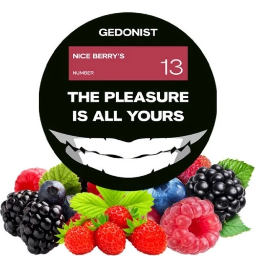 Тютюн Gedonist Nice Berrys (Найс Ягоди) 200гр купить