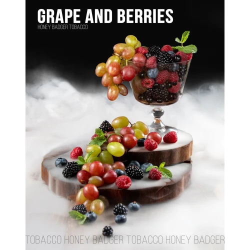 Тютюн Honey Badger Mild Line Grape And Berries (Виноград Ягоди) 100гр купить