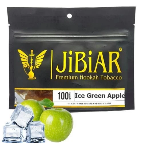 Табак Jibiar Ice Green Apple (Айс Зелёное Яблоко) 100гр купить