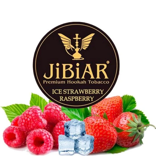 Табак Jibiar Ice Strawberry Raspberry (Айс Клубника Малина) 1кг купить
