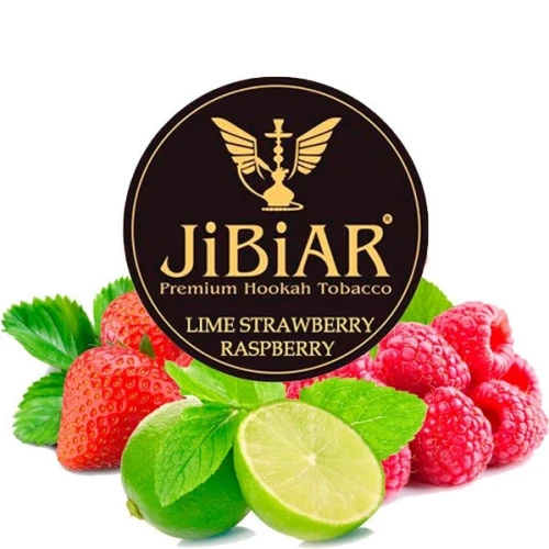 Табак Jibiar Lime Strawberry Raspberry (Лайм Клубника Малина) 250гр купить