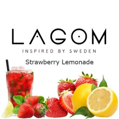 Тютюн Lagom Navy Line Strawberry Lemonade (Полуничний Лимонад) 200гр купить