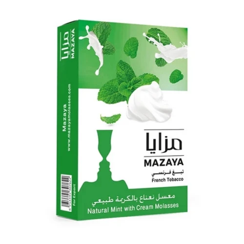 Тютюн Mazaya Mint With Cream (М'ята Віз Крем) 50гр купить