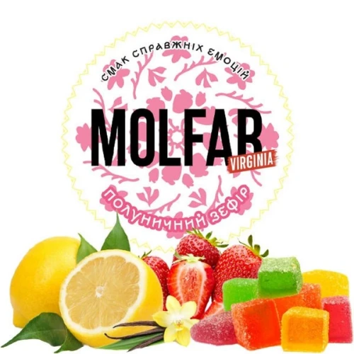 Табак Molfar Virginia Line Полуничний Зефір (Клубничный Зефир) 40гр купить
