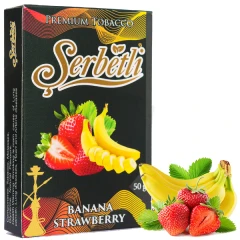 Табак Serbetli Banana Strawberry (Банан Клубника) 50гр купить