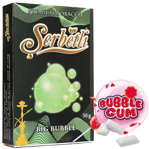 Тютюн Serbetli Big Bubble (Солодка Жуйка) 50гр купить