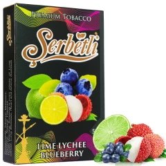 Тютюн Serbetli Lime Lychee Blueberry (Лайм Лічі Чорниця) 50гр купить
